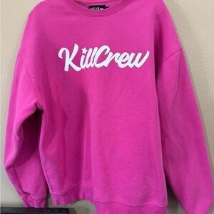 Kill Crew Women's Vibrant Pink Crew Neck Sweater